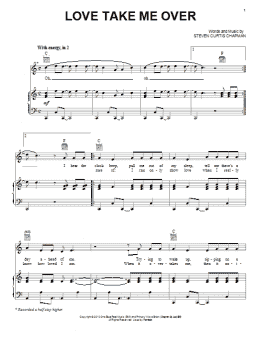 page one of Love Take Me Over (Piano, Vocal & Guitar Chords (Right-Hand Melody))