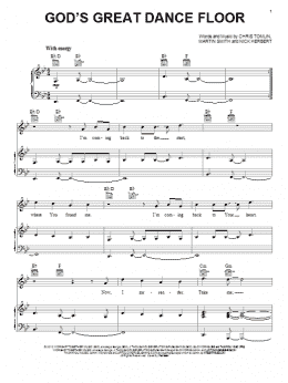 page one of God's Great Dance Floor (Piano, Vocal & Guitar Chords (Right-Hand Melody))
