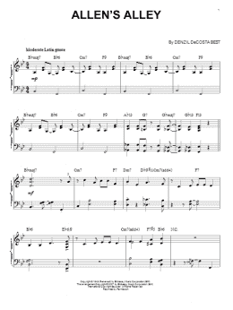 page one of Allen's Alley (Piano Solo)