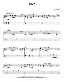 page one of Sky (Piano Solo)
