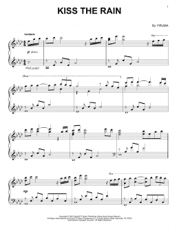 page one of Kiss The Rain (Piano Solo)