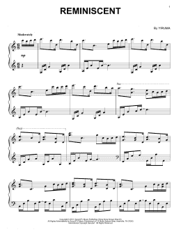 page one of Reminiscent (Piano Solo)