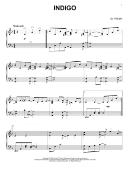 page one of Indigo (Piano Solo)