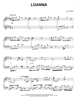 page one of Loanna (Piano Solo)