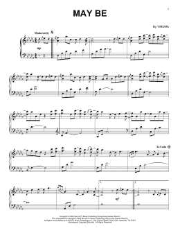 page one of May Be (Piano Solo)