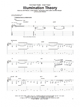 page one of Illumination Theory (Guitar Tab)