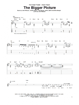 page one of The Bigger Picture (Guitar Tab)