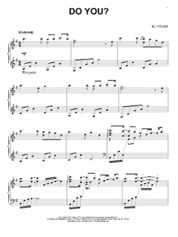 page one of Do You? (Piano Solo)