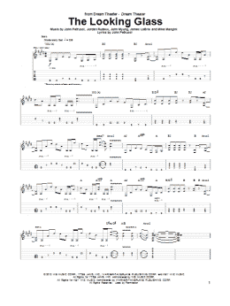 page one of The Looking Glass (Guitar Tab)