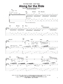 page one of Along For The Ride (Guitar Tab)