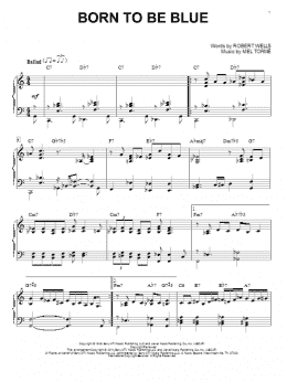 page one of Born To Be Blue (Piano Solo)