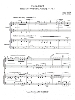 page one of Piano Duet (Piano Duet)