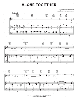 page one of Alone Together (Piano, Vocal & Guitar Chords (Right-Hand Melody))