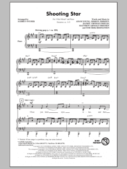 page one of Shooting Star (3-Part Mixed Choir)