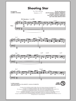 page one of Shooting Star (2-Part Choir)