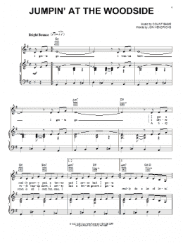 page one of Jumpin' At The Woodside (Piano, Vocal & Guitar Chords (Right-Hand Melody))