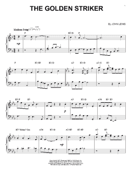 page one of The Golden Striker (Piano Solo)