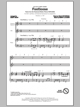 page one of Footloose (SSA Choir)