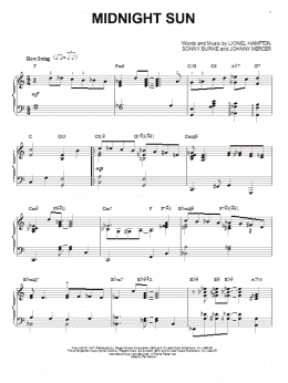 page one of Midnight Sun (Piano Solo)