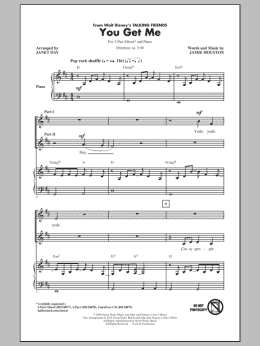 page one of You Get Me (3-Part Mixed Choir)