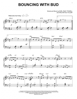 page one of Bouncing With Bud (Piano Solo)