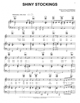 page one of Shiny Stockings (Piano, Vocal & Guitar Chords (Right-Hand Melody))