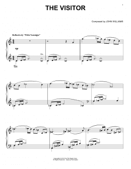 page one of The Visitor (Piano Solo)