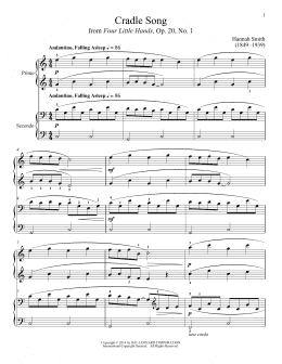 page one of Cradle Song (Piano Duet)