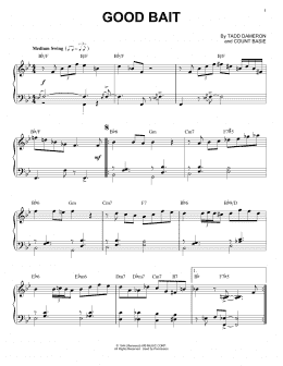 page one of Good Bait (Piano, Vocal & Guitar Chords (Right-Hand Melody))
