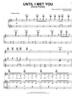 page one of Until I Met You (Corner Pocket) (Piano, Vocal & Guitar Chords (Right-Hand Melody))