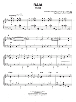 page one of Baia (Bahía) (Piano Solo)