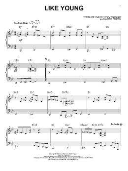 page one of Like Young (Piano Solo)
