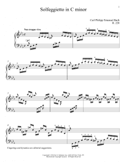 page one of Solfeggietto (ed. Richard Walters) (Piano Solo)