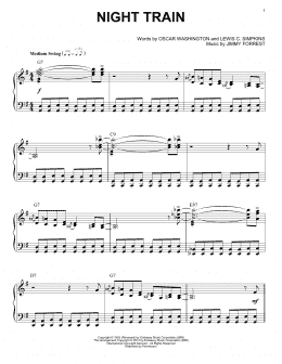 page one of Night Train (Piano Solo)