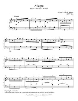 page one of Allegro (arr. Richard Walters) (Piano Solo)