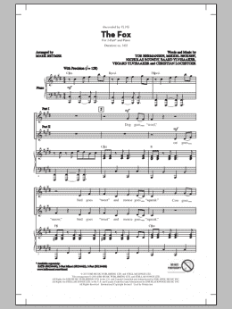 page one of The Fox (What Does The Fox Say?) (arr. Mark Brymer) (2-Part Choir)