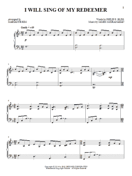 page one of I Will Sing Of My Redeemer (Piano Solo)