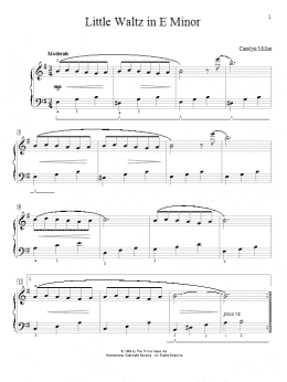 page one of Little Waltz In E Minor (Educational Piano)