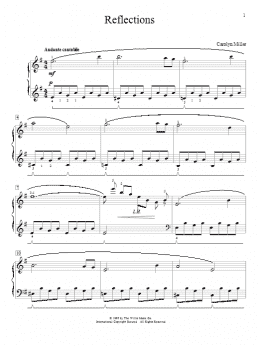 page one of Reflections (Educational Piano)