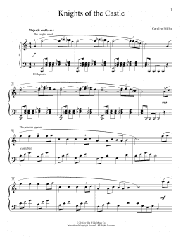 page one of Knights Of The Castle (Educational Piano)