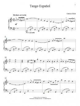 page one of Tango Espanol (Educational Piano)