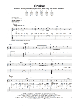 page one of Cruise (Easy Guitar Tab)