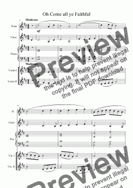 page one of Oh Come All Ye Faithful - Download sheet music