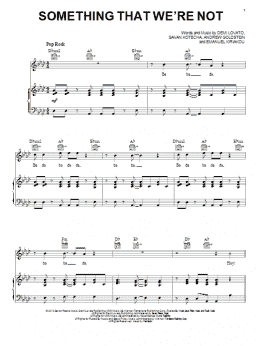 page one of Something That We're Not (Piano, Vocal & Guitar Chords (Right-Hand Melody))