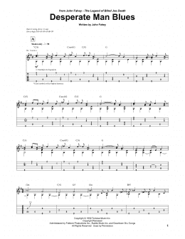 page one of Desperate Man Blues (Guitar Tab)