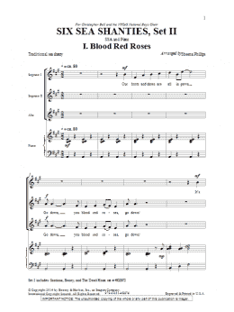 page one of Six Sea Shanties Vol. 2 (SSA Choir)