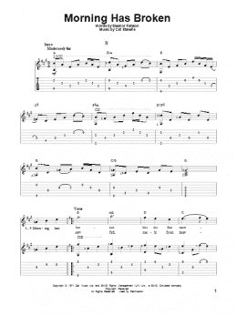 page one of Morning Has Broken (Solo Guitar)