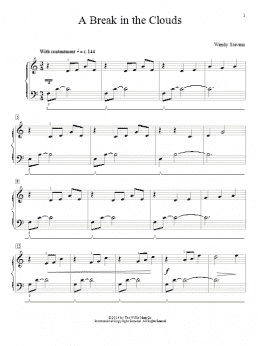 page one of A Break In The Clouds (Educational Piano)