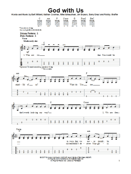 page one of God With Us (Easy Guitar Tab)