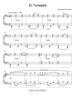 page one of El Toreador (Educational Piano)